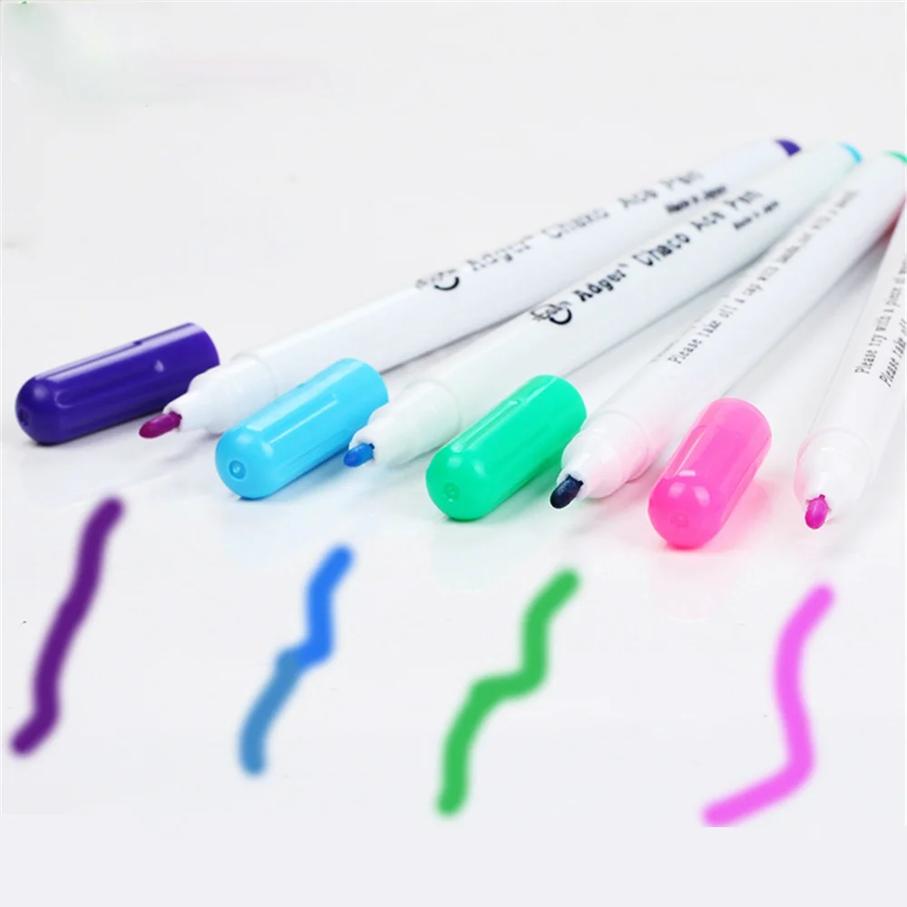 

4 Pcs 15.5cm Sewing Accessories Patchwork Needlework Water Erasable Pens Fabric Markers Soluble Cross Stitch Chalk Tool Pencil