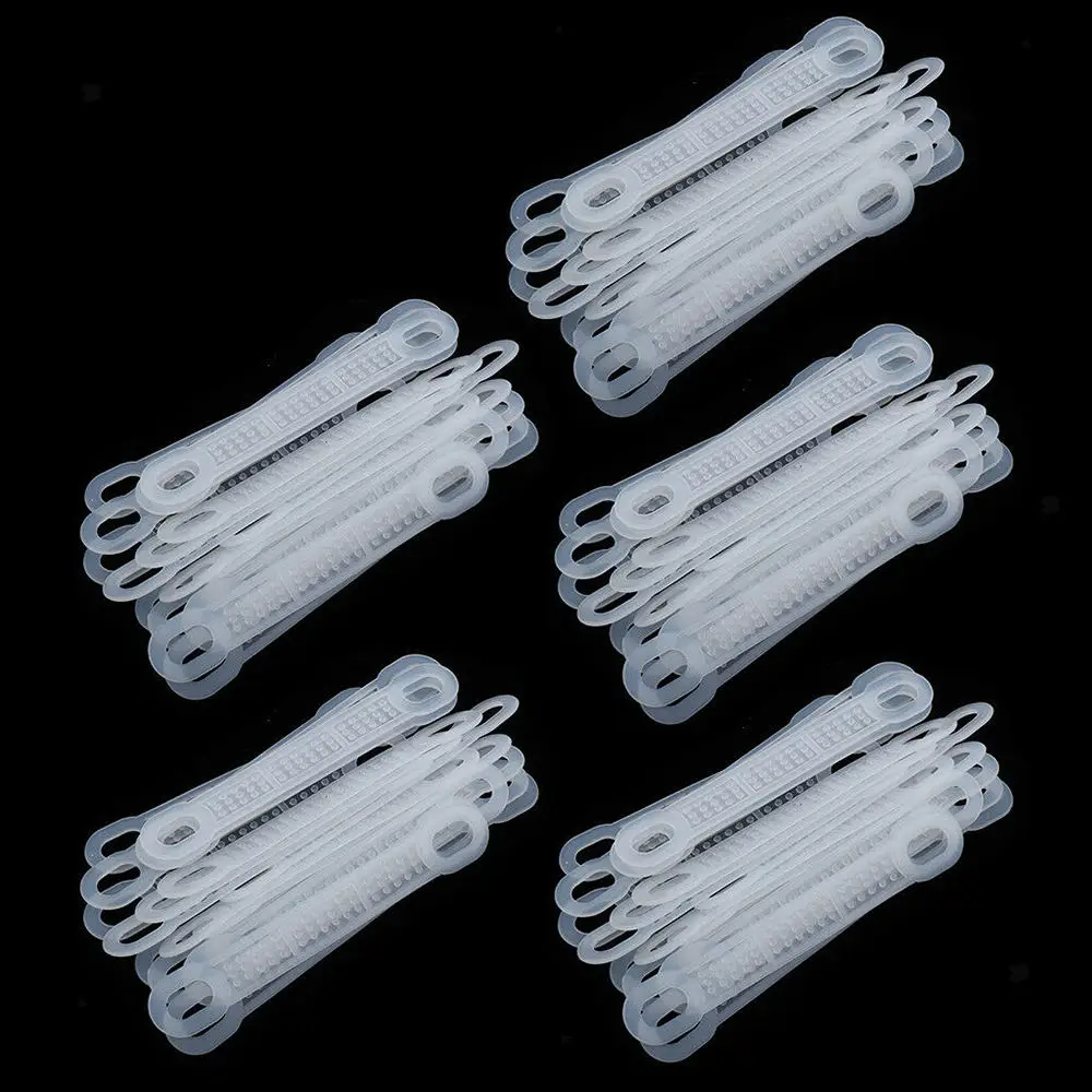 100 шт. силиконовая вешалка для одежды нескользящая полоса эластичная аксессуар