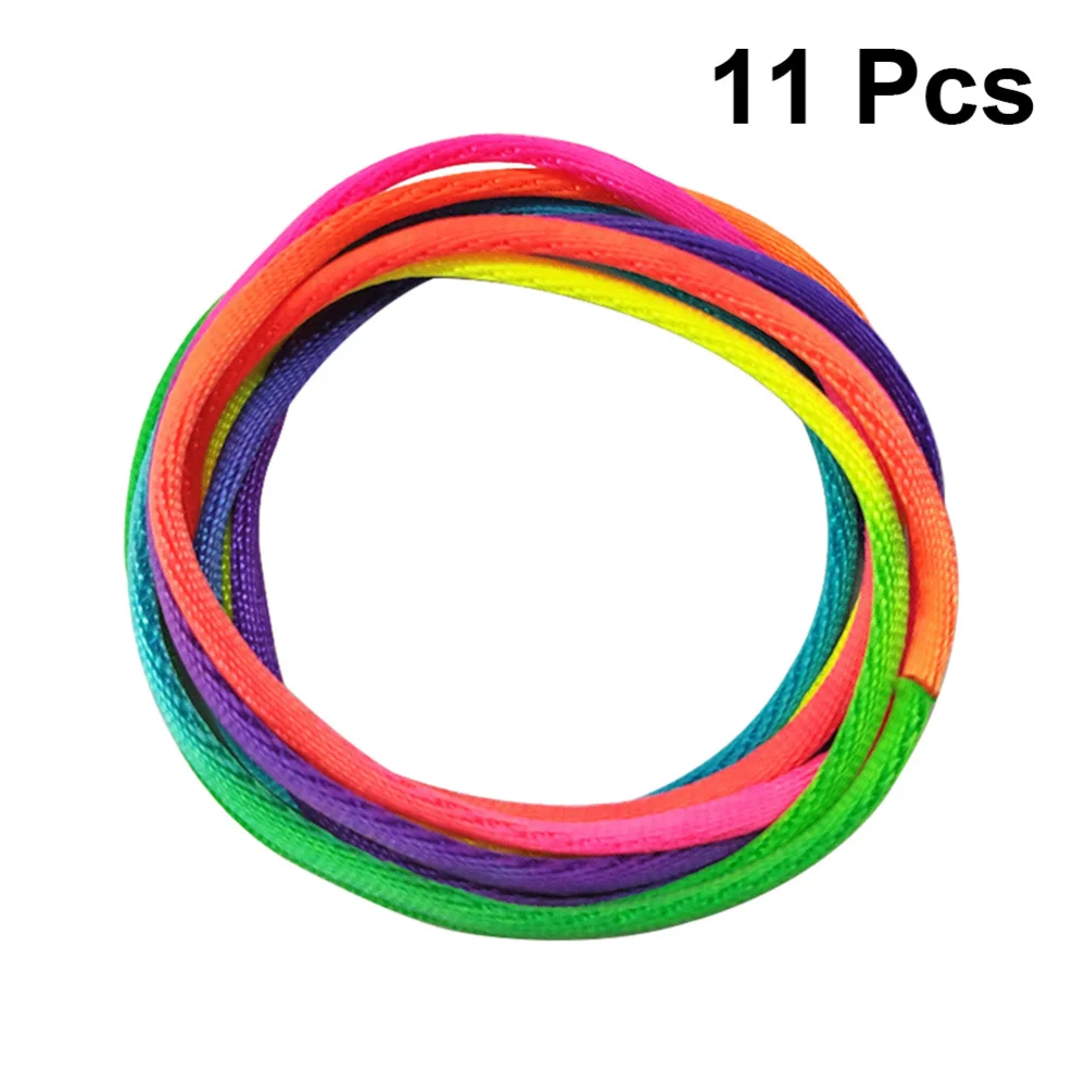 11 шт. игрушка в виде пальчиковой веревки радужная цветная Колыбель обучающая