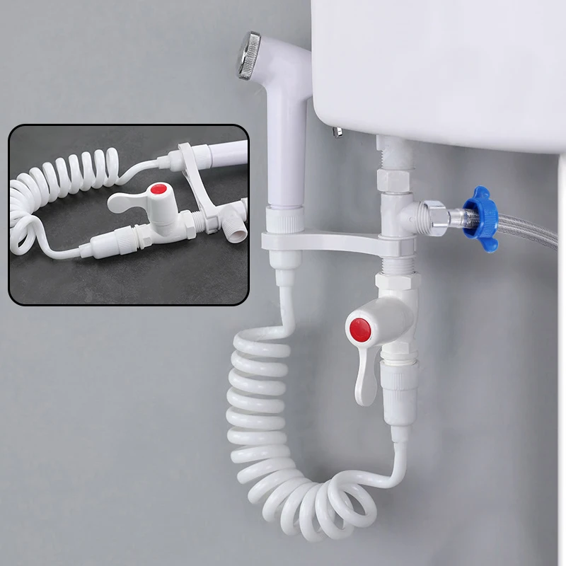 

Toilet Bidet Sprayer Attachment Hand Held Shattaf Bathroom Shower Head Nozzle