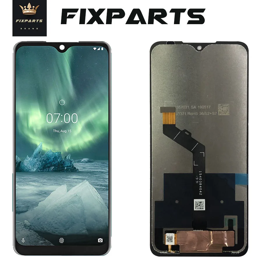 ЖК дисплей 6 3 дюйма для Nokia 7 2 TA 1196 дигитайзер сенсорного экрана в сборе запасные