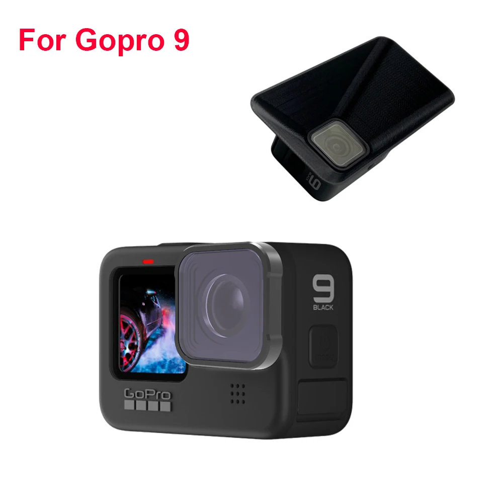 

Черная бленда для объектива камеры Gopro Hero 9, защитная крышка, Солнцезащитная Крышка для GoPro Hero 9, черные аксессуары для экшн-камеры