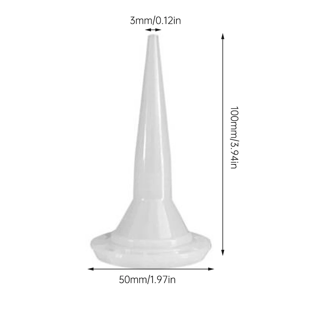 

Sausage Caulking Nozzle Applicator Plastic Reusable Sealant Silicone Sealing Finishing Kitchen Bathroom Sink Joint Tool 24PCS