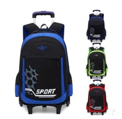 Рюкзак с колесиками для школьных сумок с колесами для мальчиков школьный рюкзак-тележка Сумка на колесиках школьные рюкзаки на колесиках д...