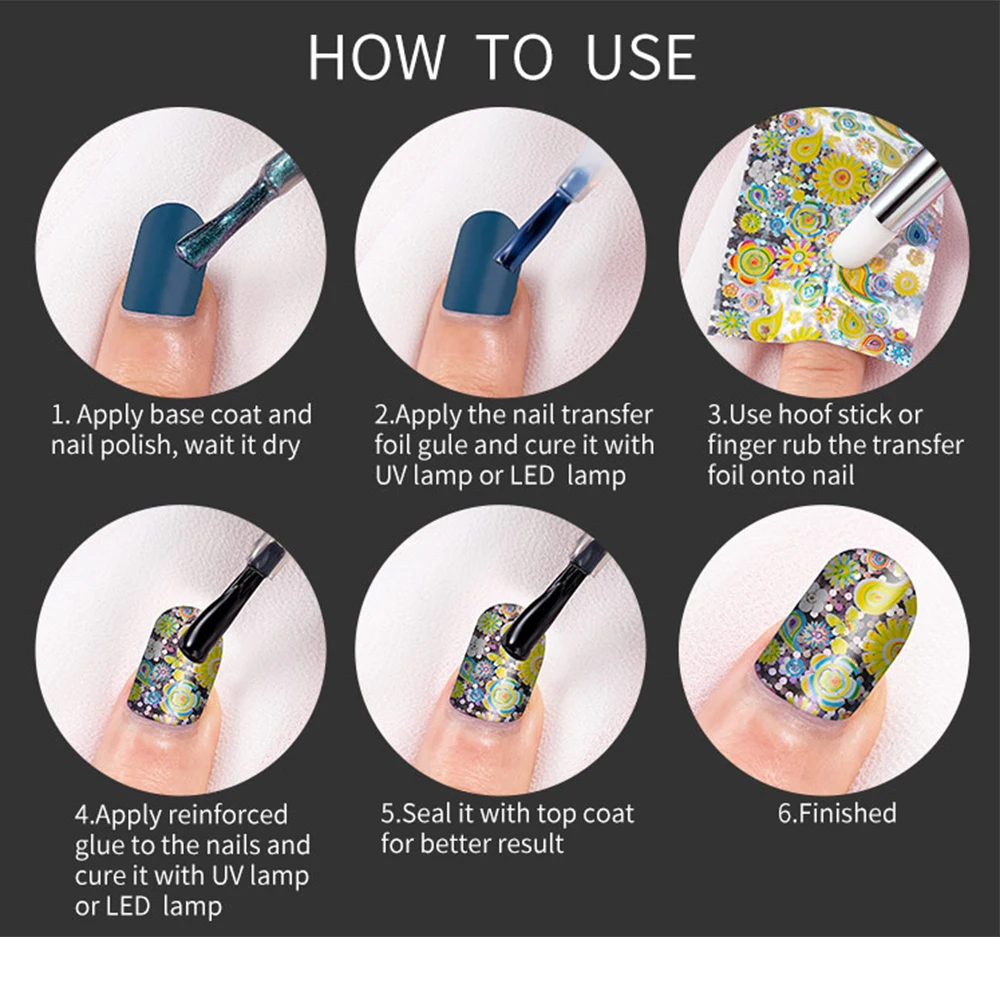 16 шт./компл. голографическое искусство ногтей переводная наклейка маленькие