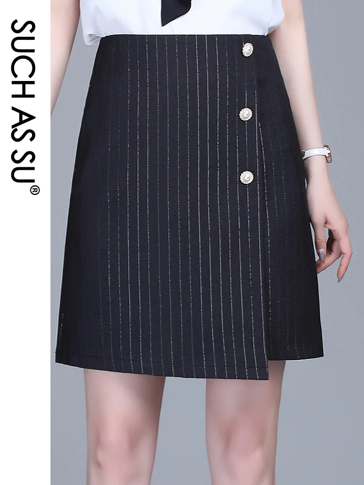 Женская осенне-зимняя мини-юбка с высокой талией | одежда