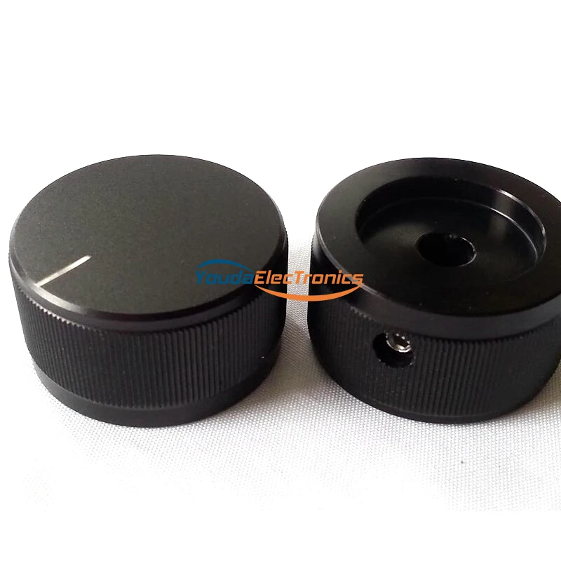 

1PC 30x16mm dull polish Black Aluminium AMP volume potentiometer Knob 6.0mm Volume Control Knob