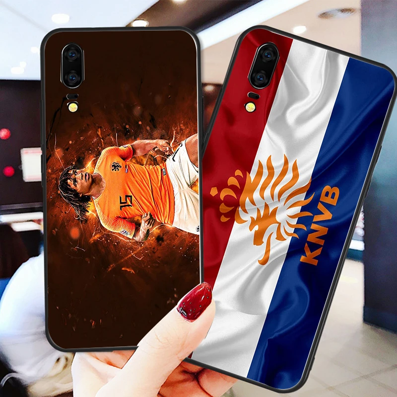 

Phone Case For Netherlans FC Huawei Shell P9 P10 P20 P30 P40 Pro Black Soft TPU For Honor 8 9 Honor 30 Honor 20 10 V10 Y9 Y7 Ph
