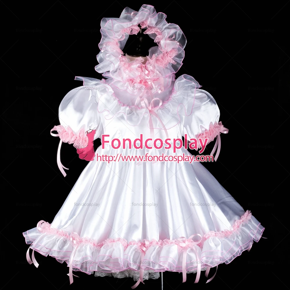 Сатиновое платье для взрослых и малышей Костюм костюмированной вечеринки