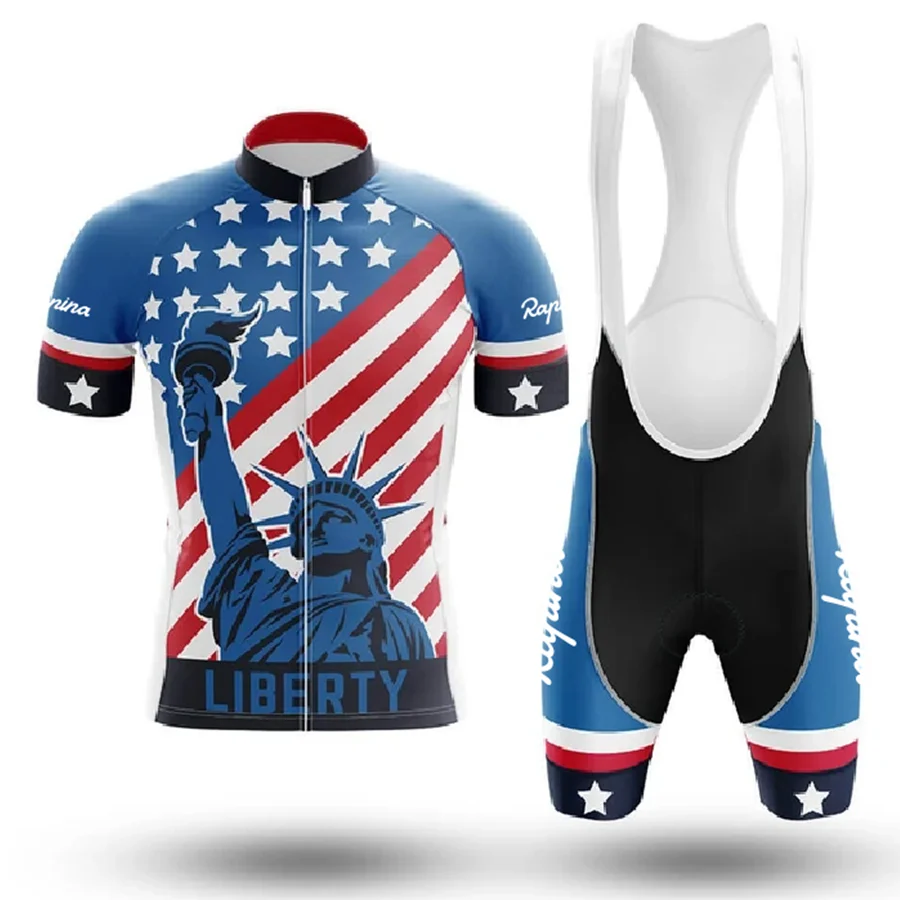 Новинка 2020 года мужские летние комплекты из Джерси для велоспорта команды USA pro