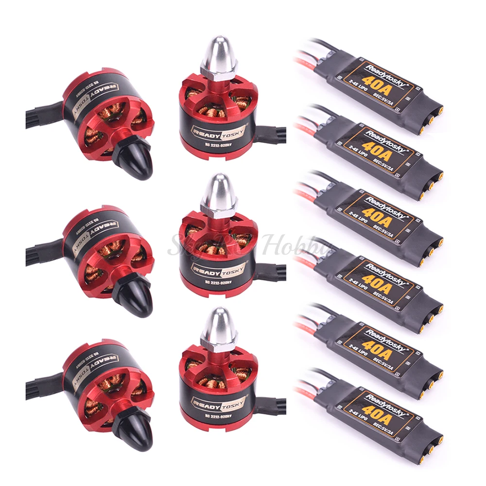 Readytosky 40A 2 4S бесщеточный ESC с 5V/3A BEC + 2212 920KV CW CCW двигатель для S500 X500 X525 квадрокоптера