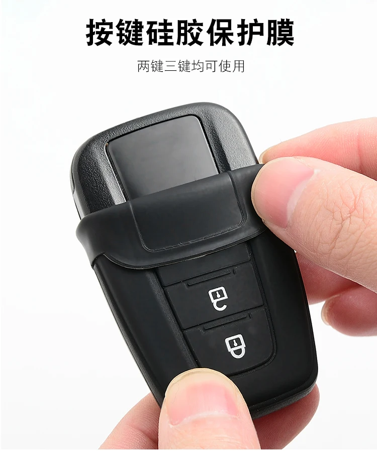 Металлический ключ для авто чехол для Toyota Land Cruiser камера заднего вида Prius Crown CHR C-HR Fortuner Land Cruiser 200 LC200 Highlander