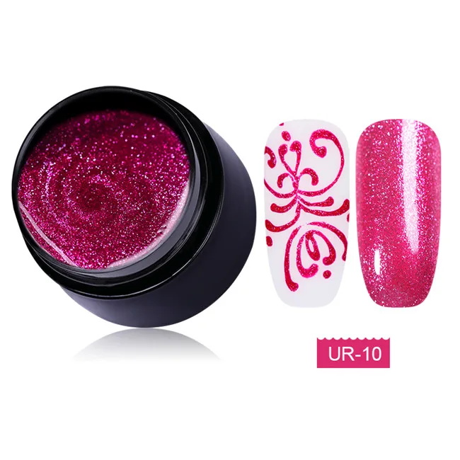 7ml platium 10 Ur Sugar 5 мл голографический гель для ногтей с блестками лак блестящая Лазерная блестка Розовый Фиолетовый Цвет замочить от УФ-гель лак для ногтей - Цвет: 7ml platium 10