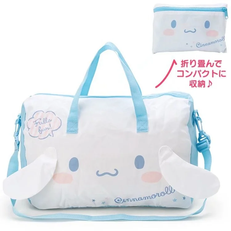 Sanrioed Kittyed Cinnamorolled Handbag Cute Folding Duffel Waterproof Messenger Bag Trolley Travel Large Capacity Storage | Дом и сад