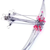 anti winding 1 5 swivel string fishing hook steel rigs wire leader hooks high quality steel fish hooks lure accessories