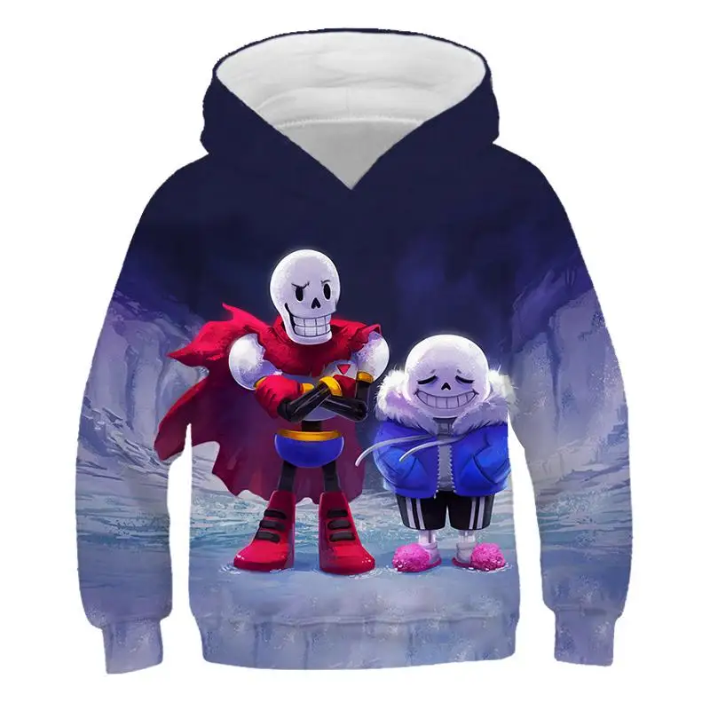 

New Undertale Skull Hoodies 2020 New Design Sans Pattern 3d Printing Fashion Boys /Girls Hoodies Sweatshirts Tops Sell Well Clot