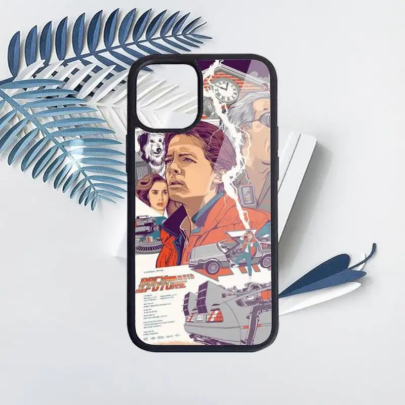 

Future DeLorean Time Machine Phone Case PC for iPhone 11 12 pro XS MAX 8 7 6 6S Plus X 5S SE 2020 XR Luxury brand shell funda