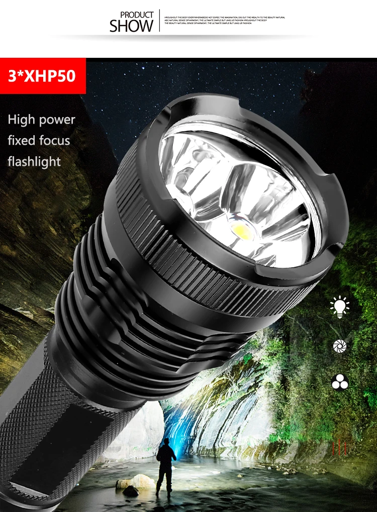 7500 люменов XLamp 3* XHP50 самый мощный светодиодный фонарик usb Zoom фонарь xhp70.2 xhp50 18650 или 26650 перезаряжаемый аккумулятор для охоты