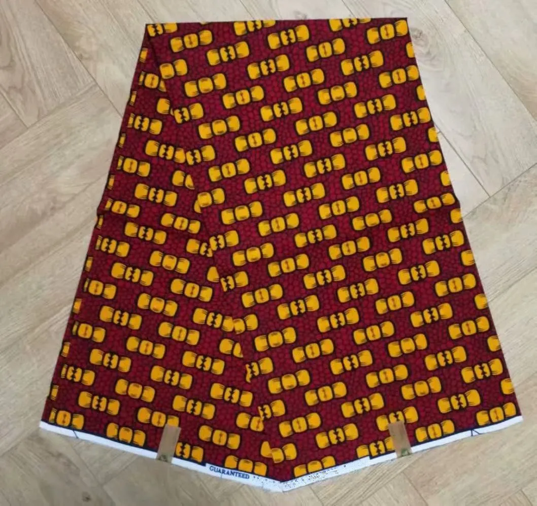 Высокое качество воск 6 ярдов африканская анкарская Ткань для шитья свадебная