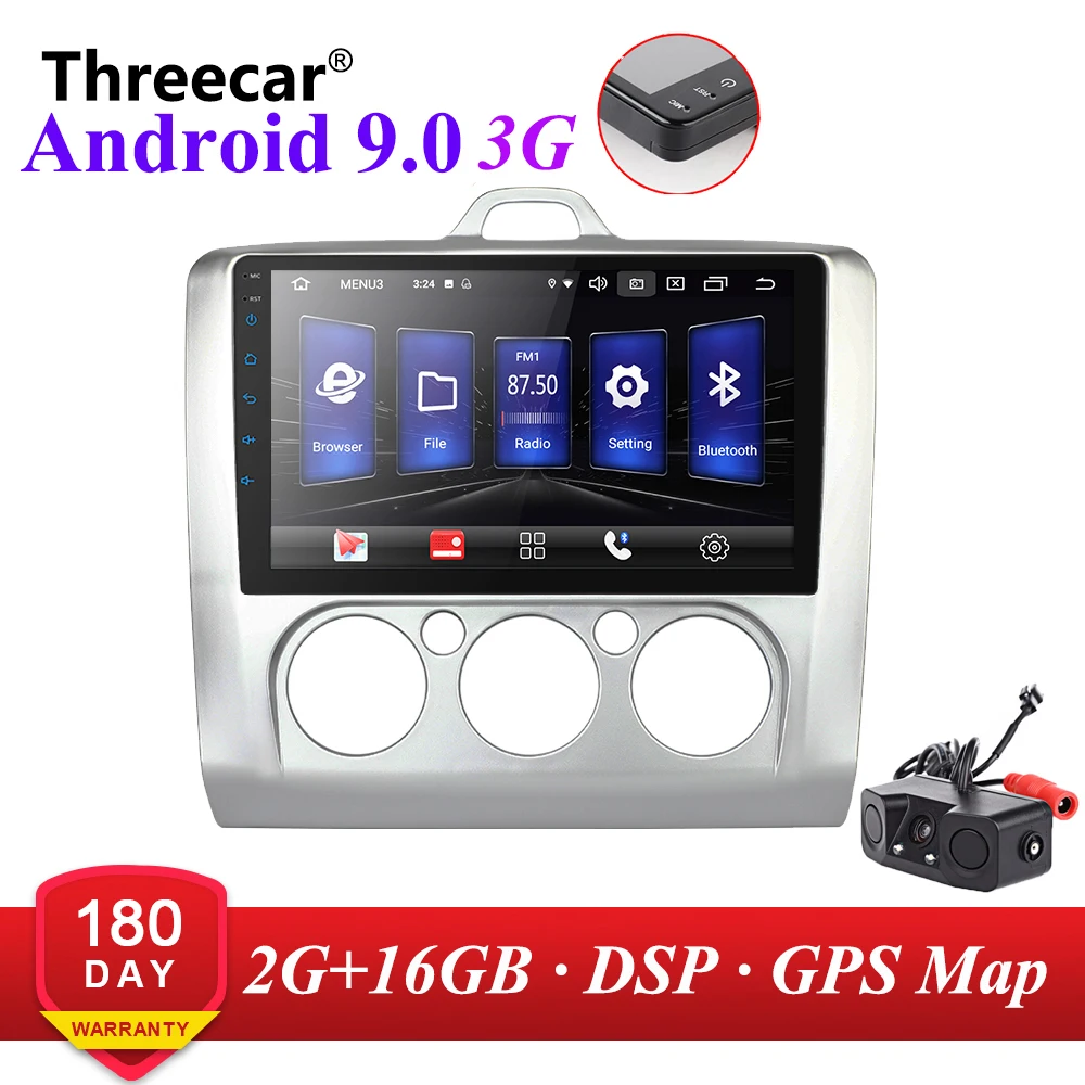 2din Android 9 Автомагнитола для Ford 2005-2011 9 дюймов 3g gps навигация Bluetooth FM AM RDS DSP мультимедийный плеер Ford Авторадио