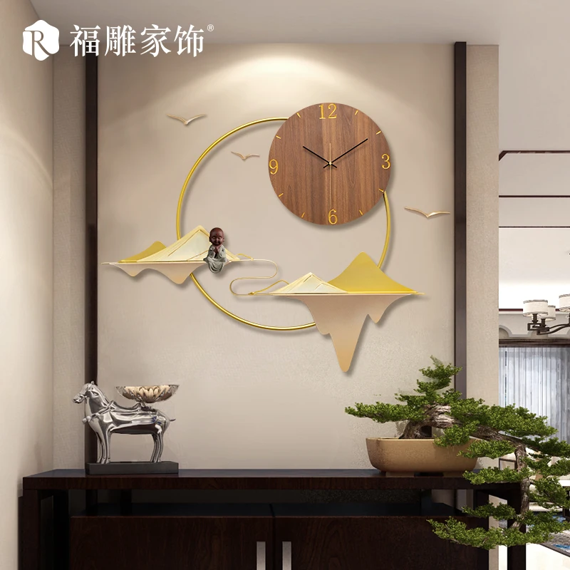 

Large Nordic Art Silent Wall Clock Modern Design Minimalist Wall Clock Novelty Metal Reloj De Pared Home Decoration JJ60WC