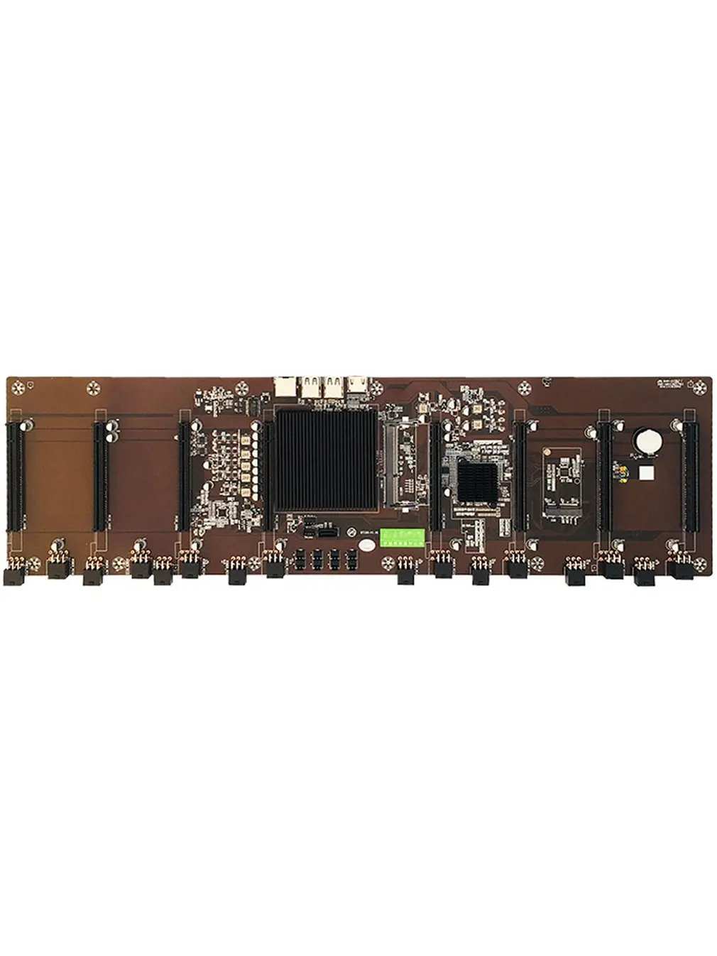 Kaufen HM65 Bergbau Rig Bergmann Motherboard CPU Set 8 Video Card Slot DDR3 Speicher Integrierte VGA Interface Low Power Verbrauch