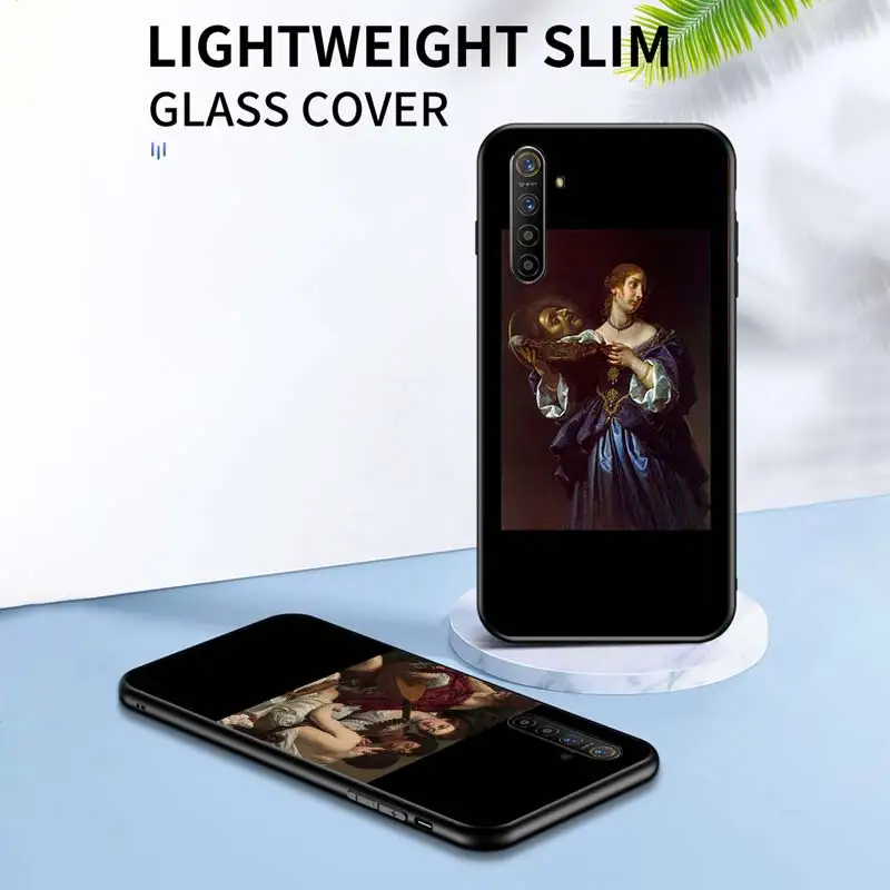 

Retro Art Oil Painting for OPPO Realme V15 X5 X3 X50 X7 X2 C17 C11 C3 C2 7 7i 6 6S 6i 5 Narzo 20 Pro Black Phone Case