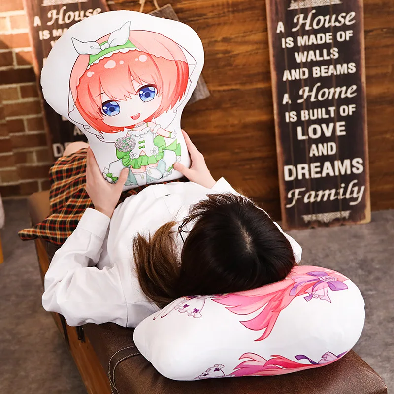 Аниме прекрасные пятиконечные подушки игрушка Ichika Nino Miku Yotsuba короткая набивная