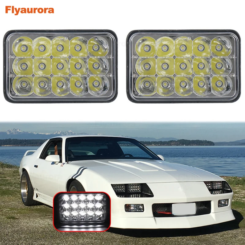 4x6 дюймов квадратная светодиодная фара высокая производительность защита от