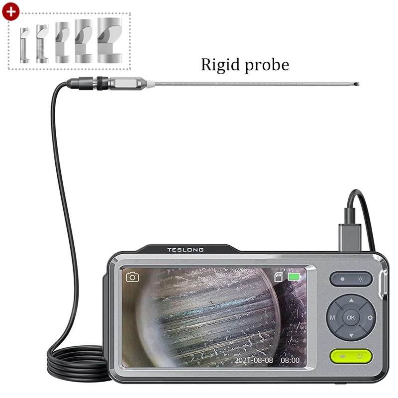 

Teslong Rigid Rifle Borescope with 5" Monitor, 26'' Rod Video Inspection Camera Gun Hunting Cleaning-Fits .20 Caliber & Larger