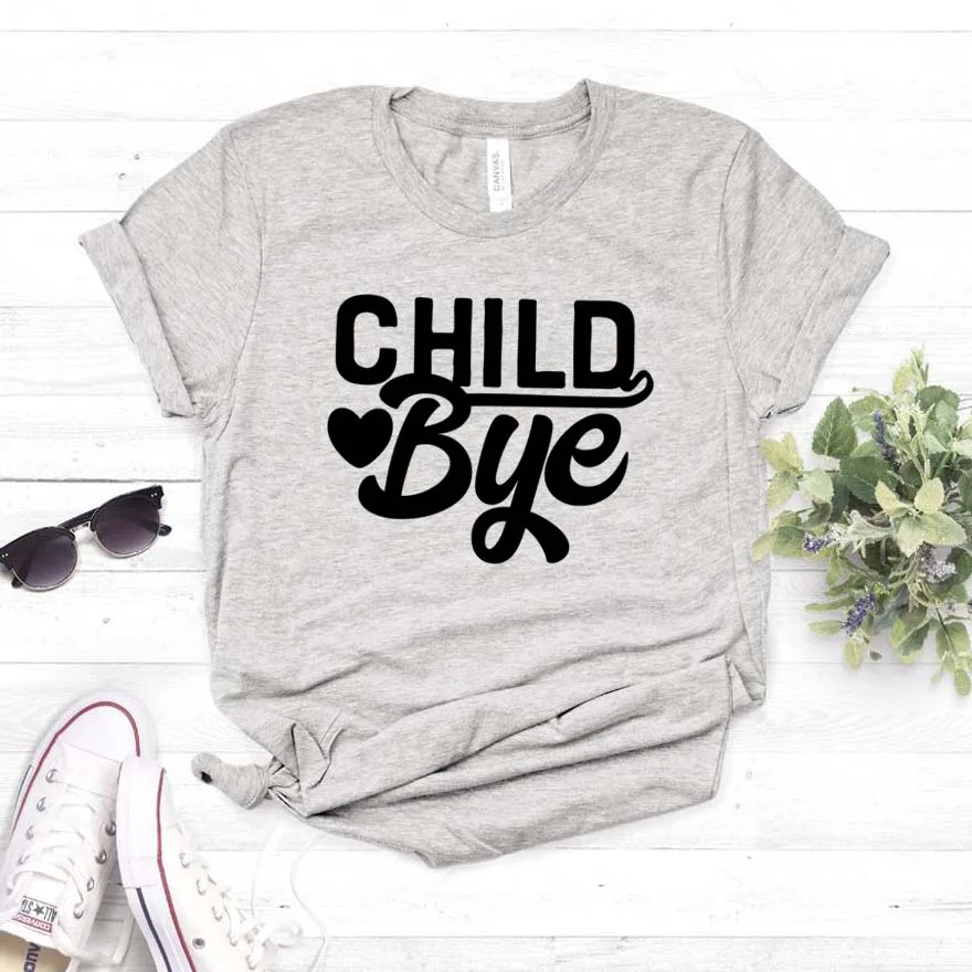 Детская футболка Bye для женщин хлопковая Повседневная забавная подарок леди Yong