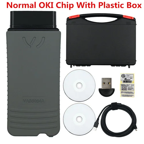 5054a OKI полный чип Keygen 5054A Bluetooth AMB2300 ODIS V5.1.3 5054A Поддержка UDS протокол OBD2 диагностический инструмент - Цвет: Normal OKI Plastic