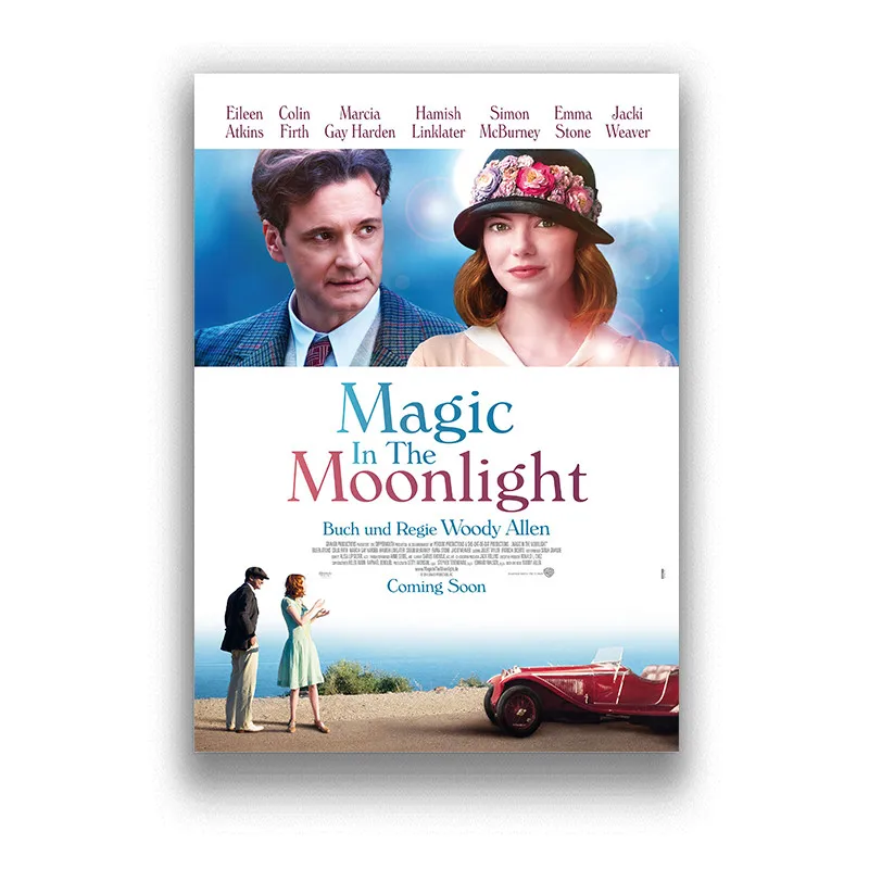 Качественный белый глянцевый бумажный постер с изображением Вуди Аллена картина