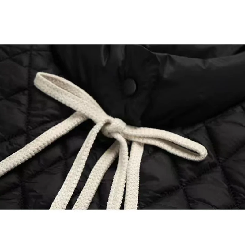 Женский пуховик 2021 модная однобортная свободная стеганая куртка оверсайз