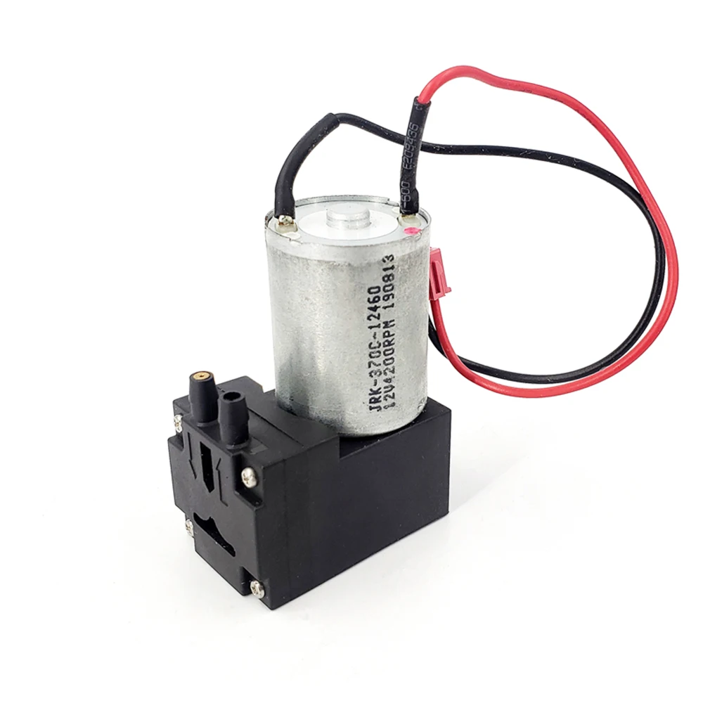 370 поршневой воздушный насос маленький Электрический вакуумный 12 В постоянного