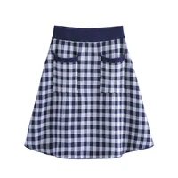 jc%c2%b7kilig checked button colored knit skirt l3150