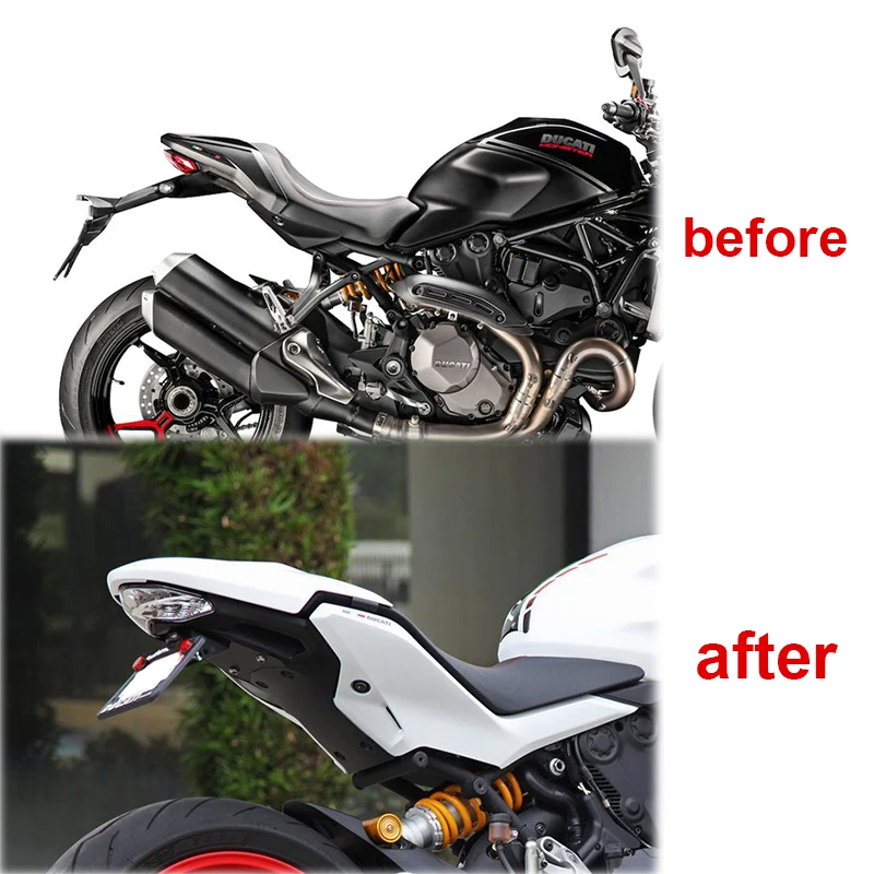 Подходящий для держателя номерного знака Ducati Monster 821 2018-2021 кронштейн заднего