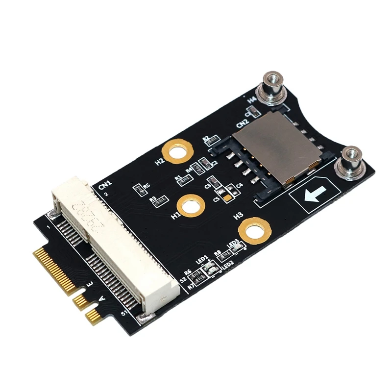 Mini PCI-E к M.2(NGFF) ключ A/E адаптер с слотом для sim-карты WiFi/WWAN/LTE модуля | Электроника