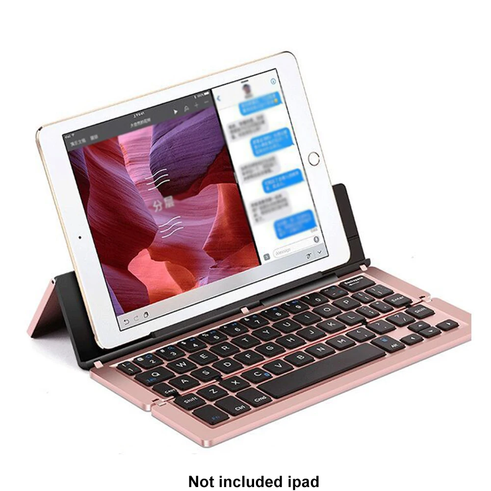 

59 Key Bracket Portable USB Aluminum Alloy Folding Bluetooth Ergonomic Ultra Slim Universal Rechargeable Keyboard X Architecture