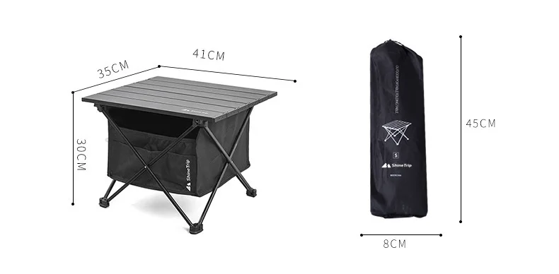 Сумка для хранения складной столик кемпинга из алюминиевого сплава |