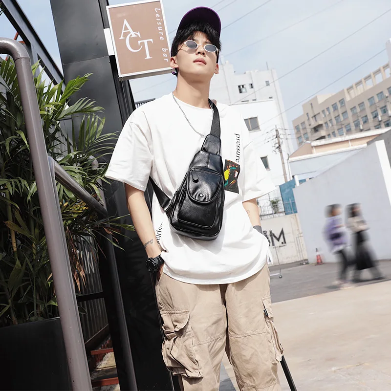 Тренд новой груди сумка корейский кошелек для отдыха tide Мужская Спортивная