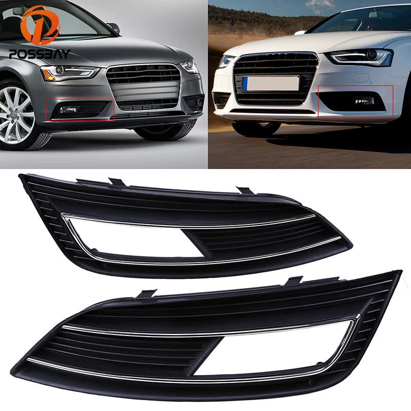 Черный Автомобильный передний нижний бампер POSSBAY противотуманная фара крышка