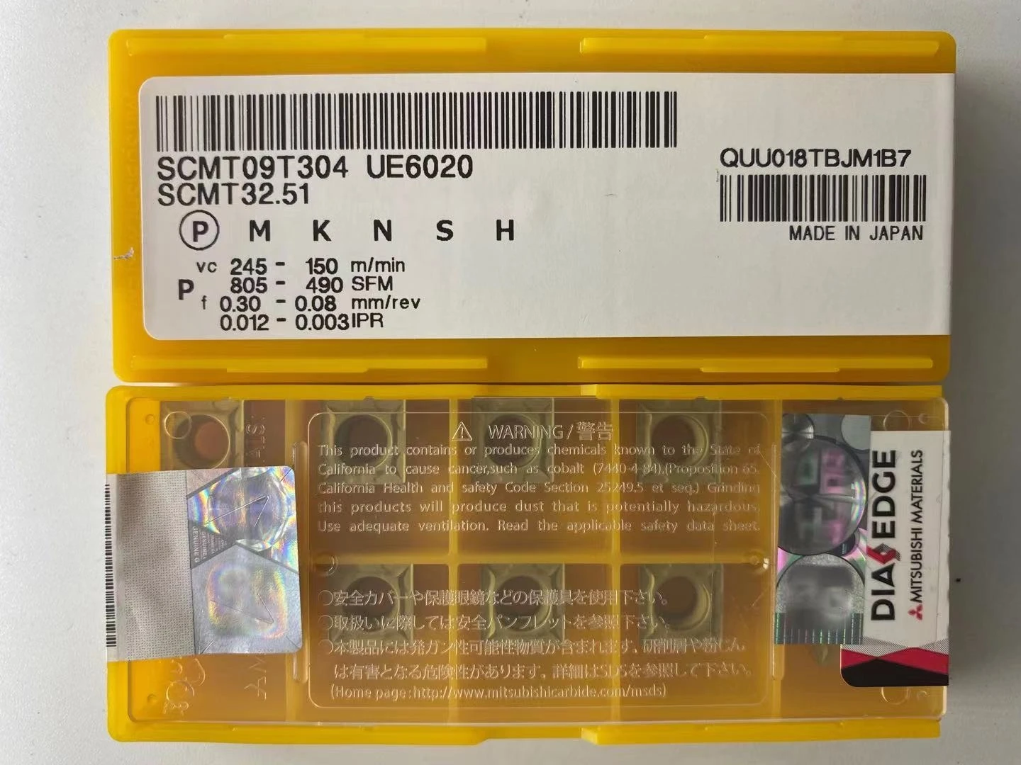 

SCMT 09T304 UE6020 10 шт. оригинальная Поворотная вставка DIAEDGE