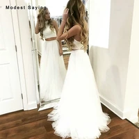 white crop top prom dresses 2019 floor length 2 pieces party gowns girl a line tulle evening dresses sexy backless evening gowns
