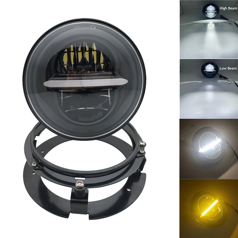 Светодиодный проектор для мотоцикла 5 75 дюйма фара Honda VTX 2002-2009 1800 1300 с монтажным