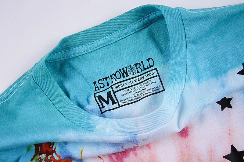 

Chao brand high street printed short sleeve T-shirt Street loose size cartoon graffiti smiley face letter short sleeve t