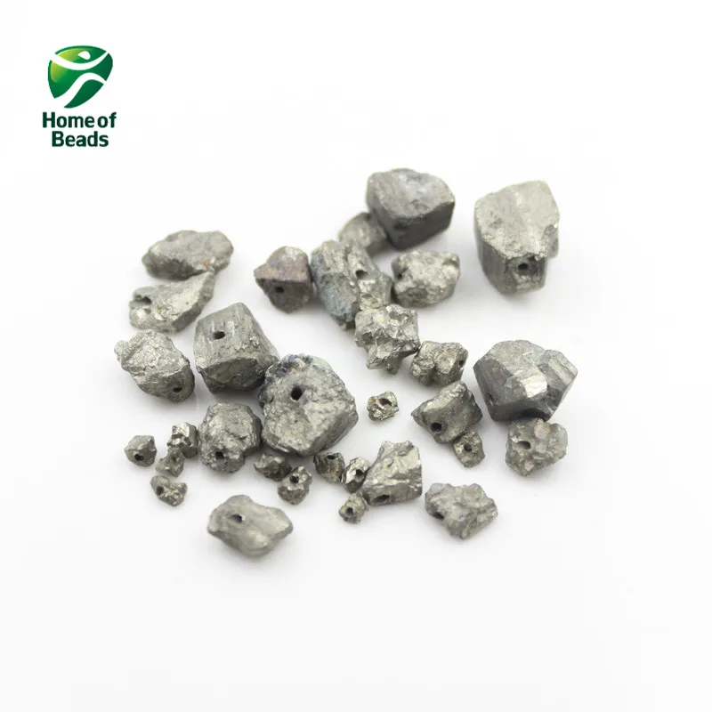 Бусины из натурального камня железа пирита случайные формы размеры 4 6 7 12 мм