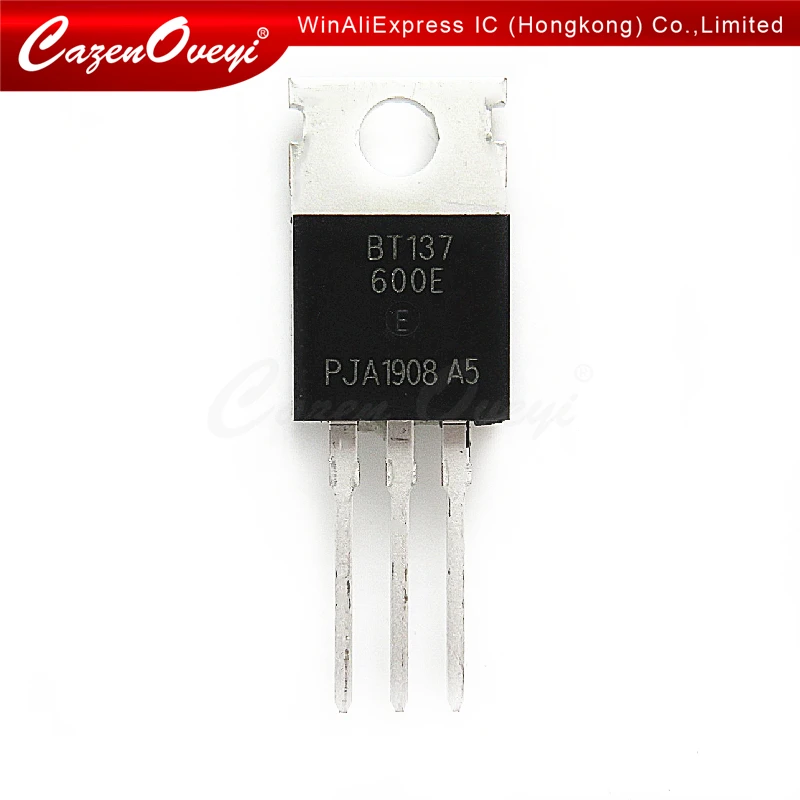

10 шт./лот Φ-220 Φ BT137 Triacs logic level 600v 8A BT137-600E