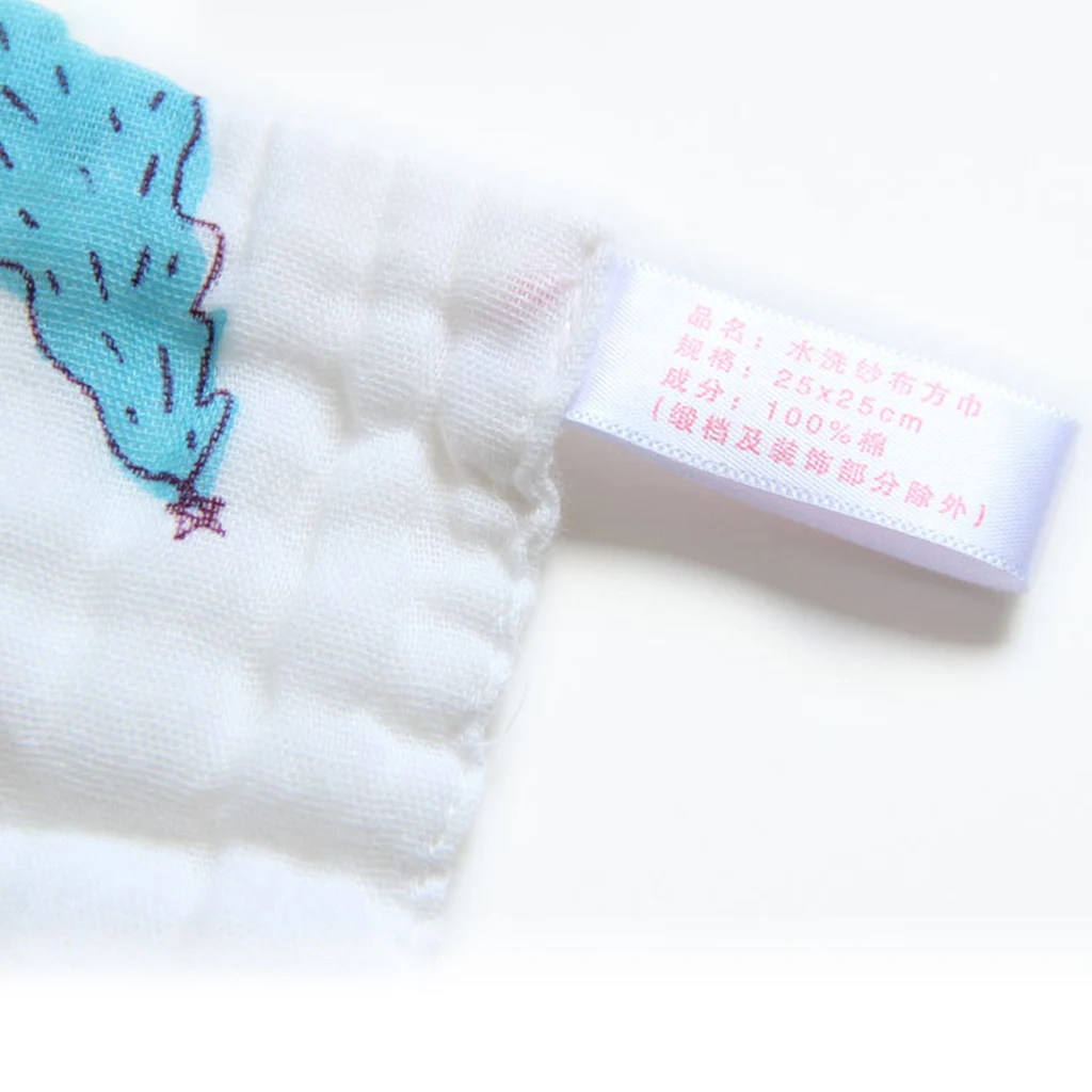 5 шт./упак. Детские квадратные слюны полотенце Младенцы Мультфильм Печать