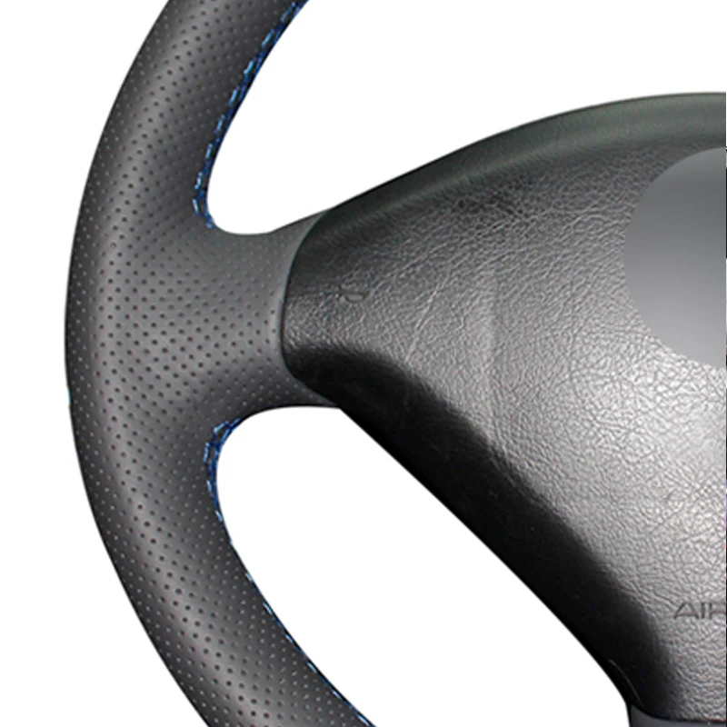 Handsewing BlackPU Artificial Leather Car Steering Wheel Covers Wrap for Peugeot 307 2001-2008 SW 2005-2008 | Автомобили и